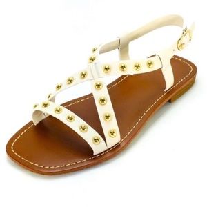Marc Fisher Ivory Leather Sandal